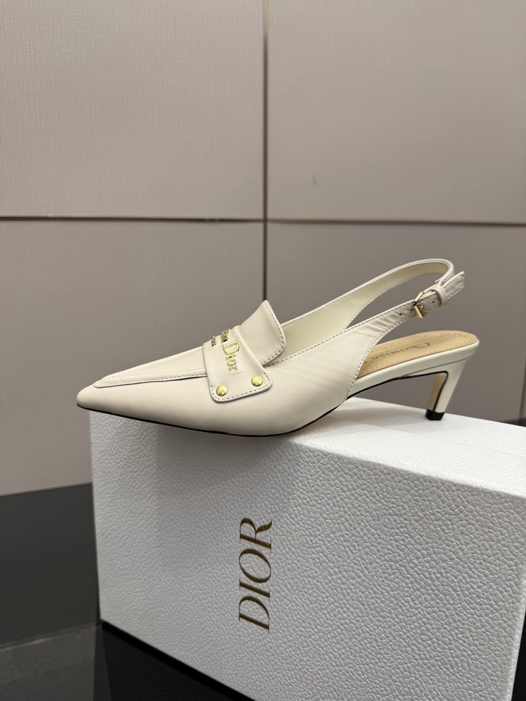 D*or Boy Leather Slingback Pump-5/8CM