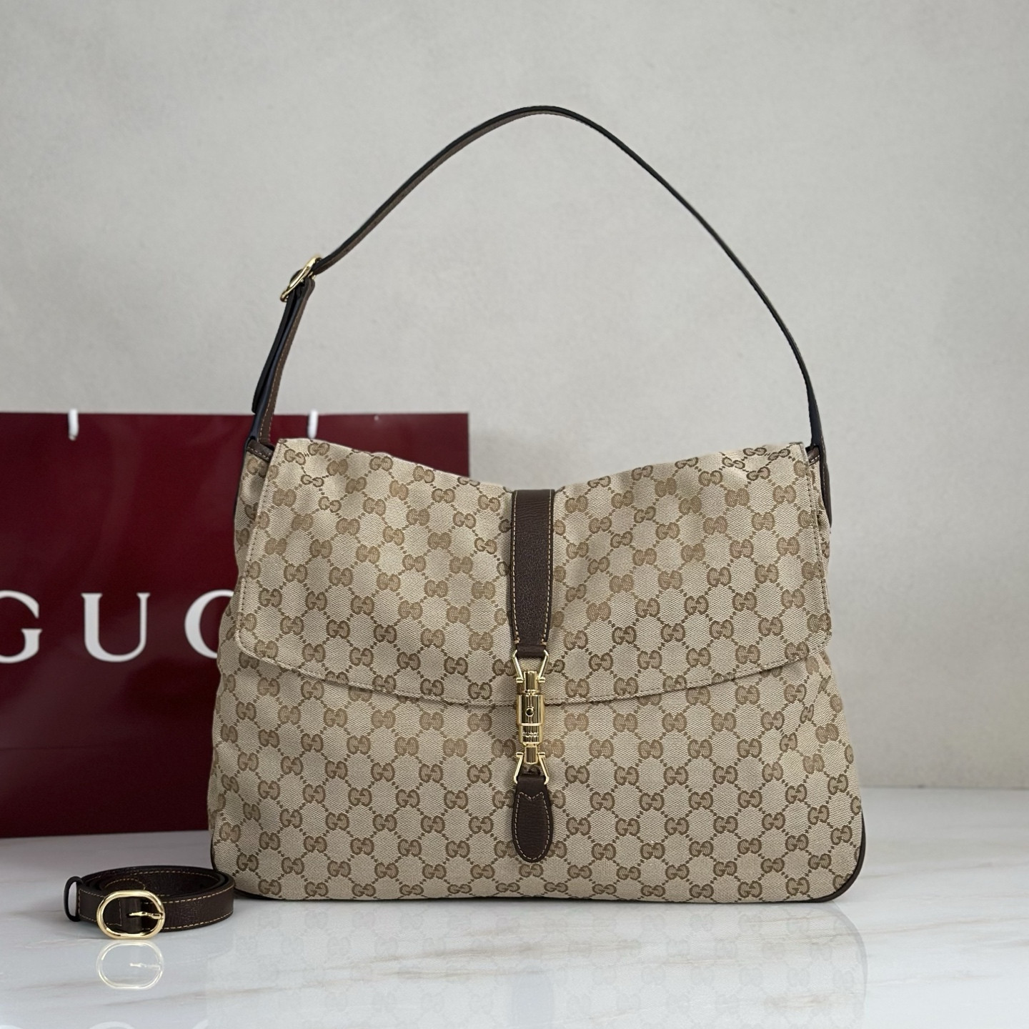 Gvc*1 Jackie Flap Large Crossbody Bag-43*29*5CM