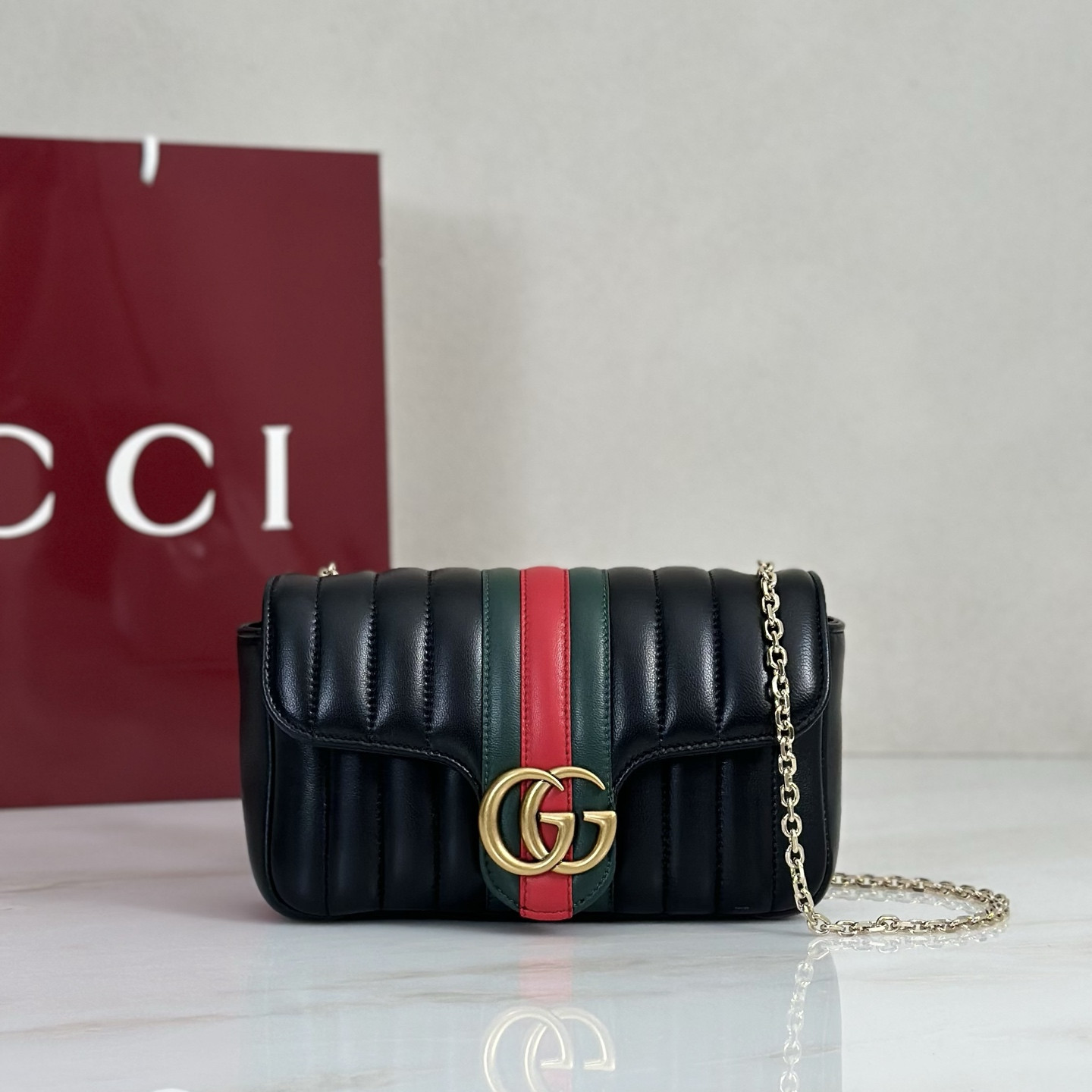 Gv*c* Jetset GG Marmont Medium Shoulder Bag -20.5*11.5*6CM