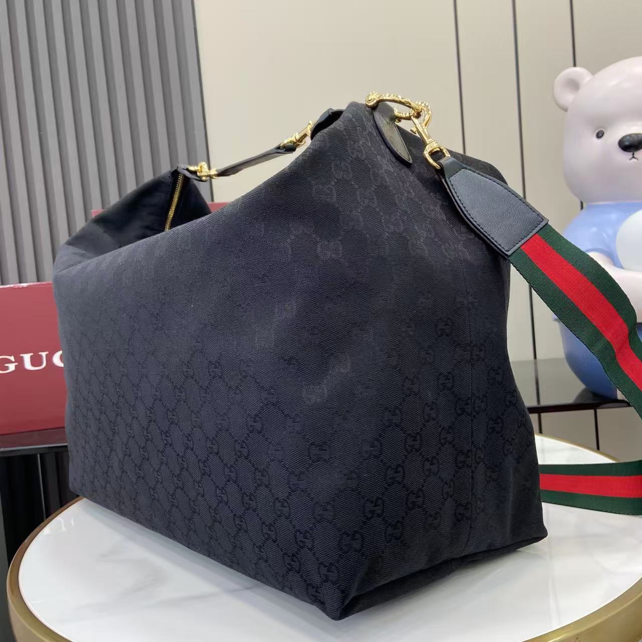 Guc*ci Brera GG Canvas Large Shoulder Bag-46*29*20.5CM