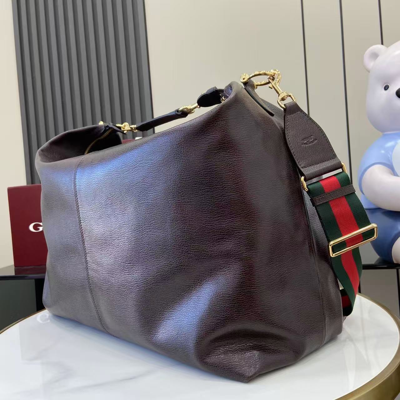 Guc*ci Brera Leather Large Shoulder Bag-46*29*20.5CM