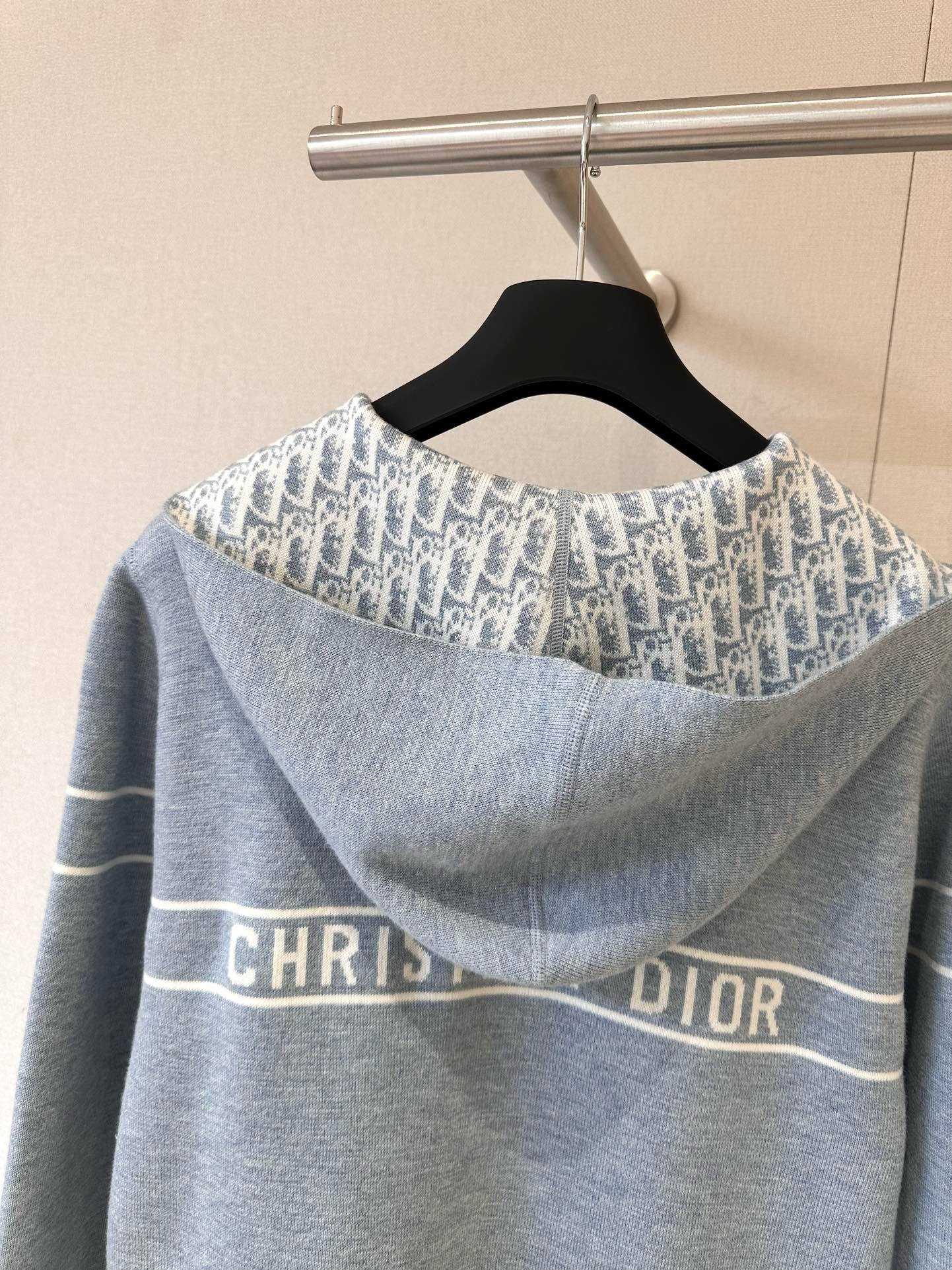 Di*r Reversible Hooded Cardigan