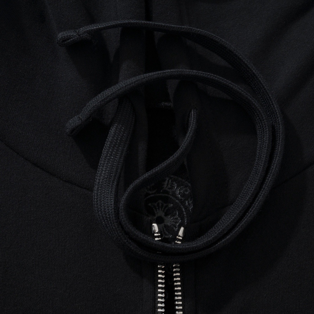 Ch*0me He**ts Miami Exclusive Zip Up Hoodie Black