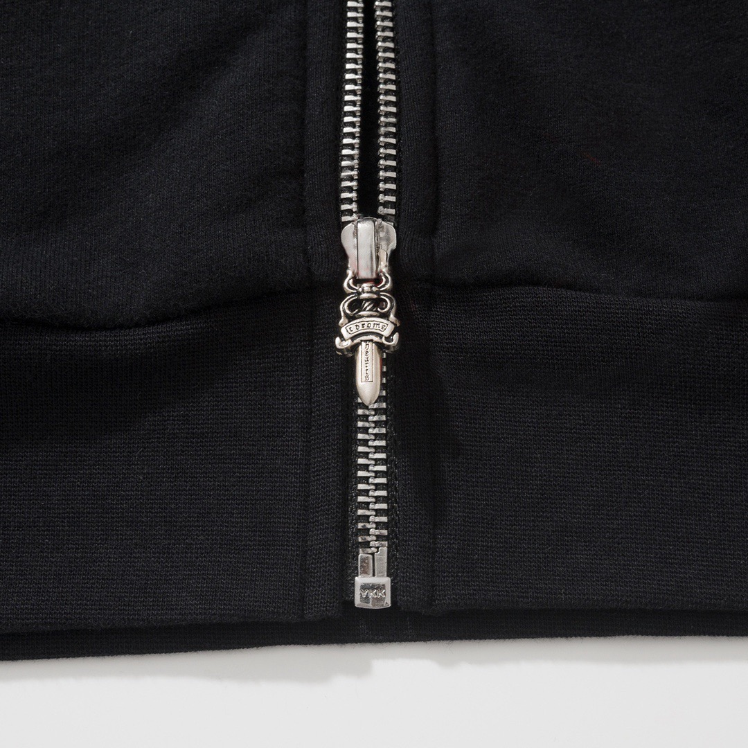 Ch*0me He**ts Miami Exclusive Zip Up Hoodie Black