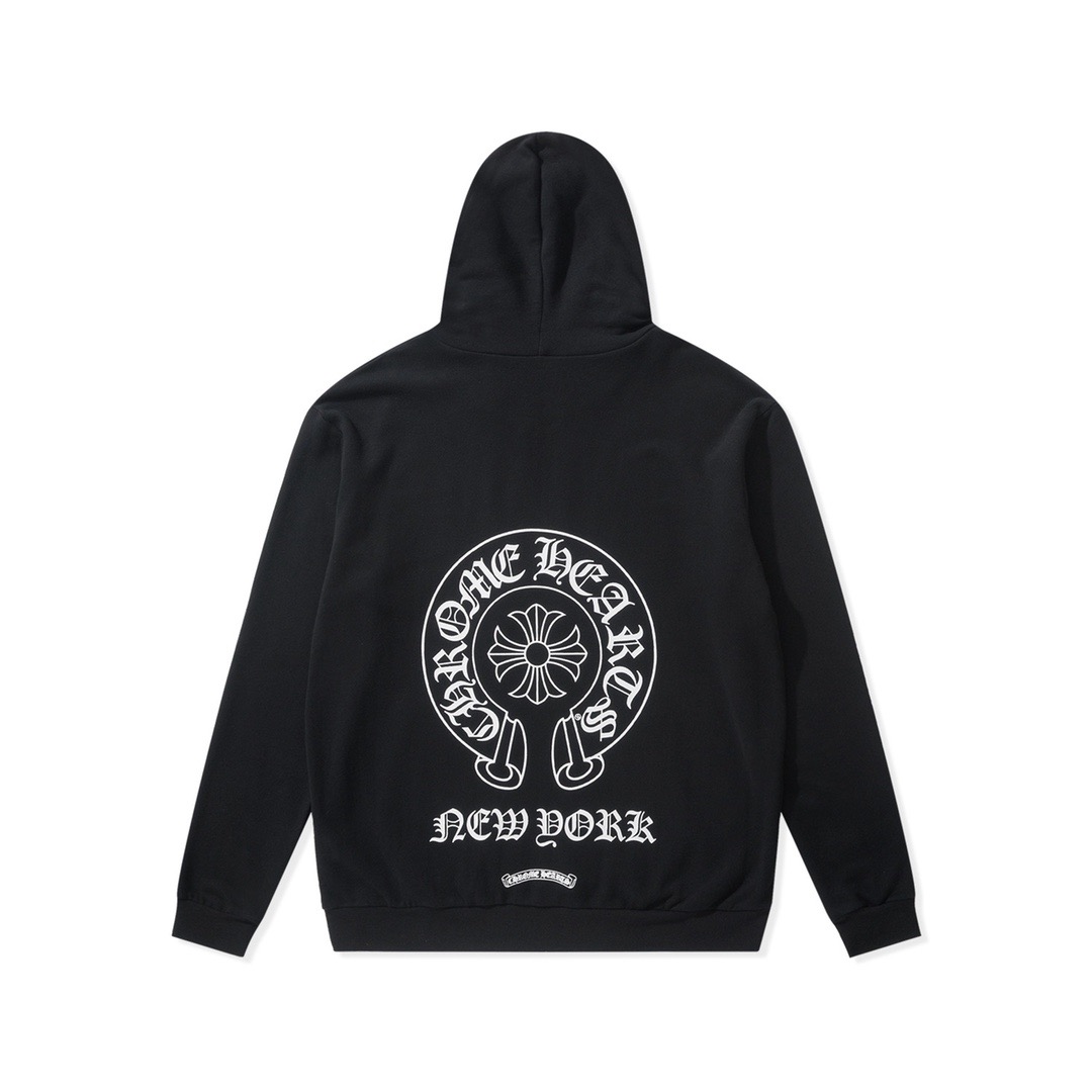 Ch*0me He**ts Miami Exclusive Zip Up Hoodie Black