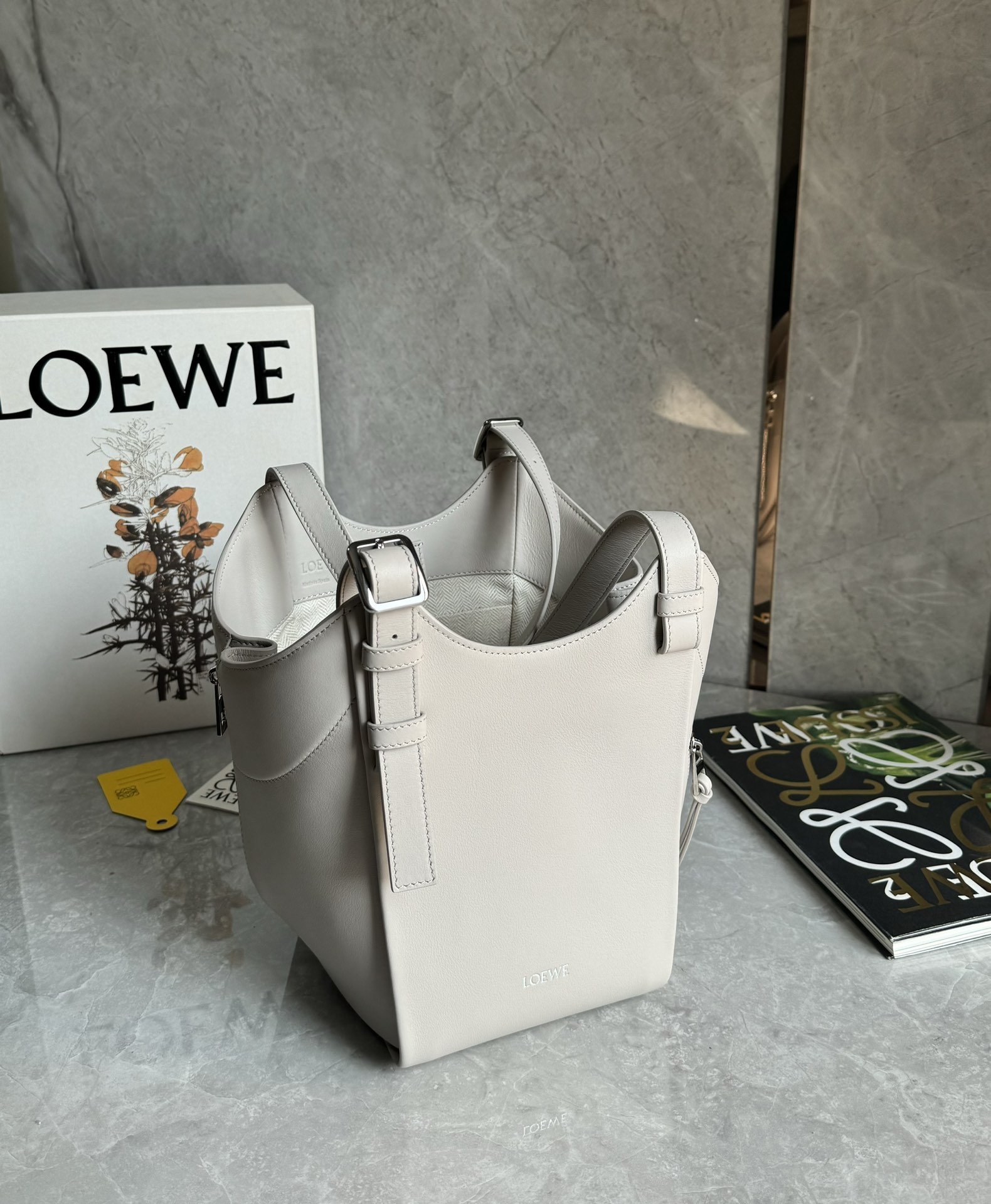 Lowee Hammock Flip Bag In Classic Calfskin-15*22.5*22CM