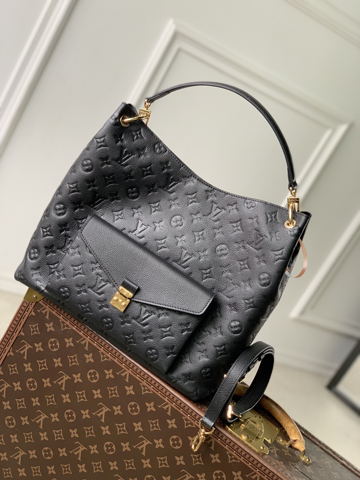 Lou*is Vvtt0n Hobo Métis Monogram Empreinte Leather-M27937-35 x 32.5 x 10CM