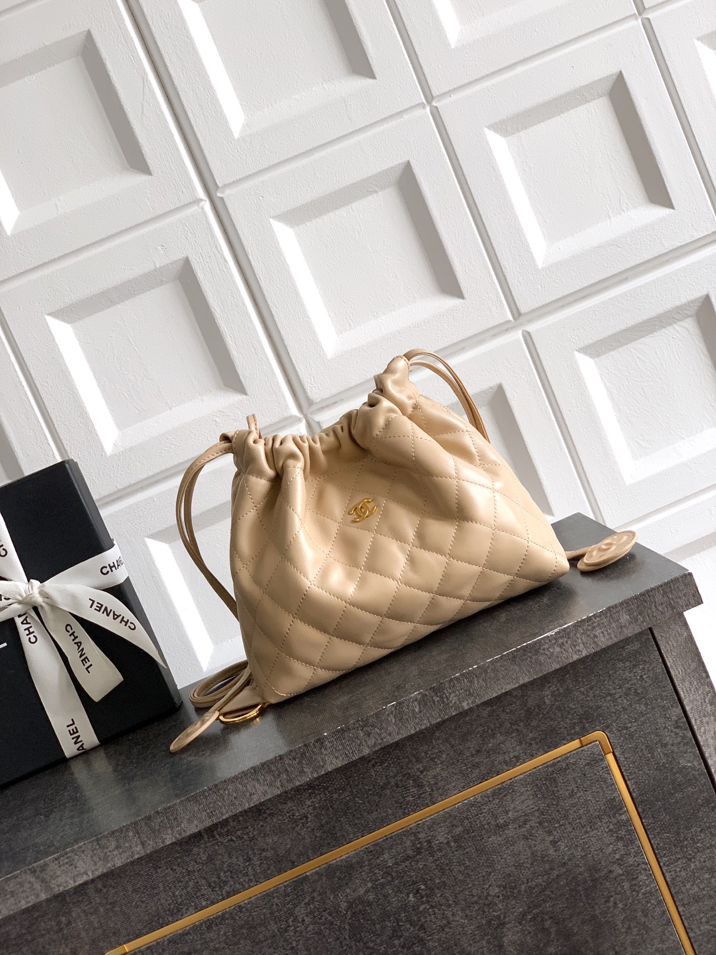 Ch@nel Spring Summer 2026 Hobo Bag-17x 22 x8CM