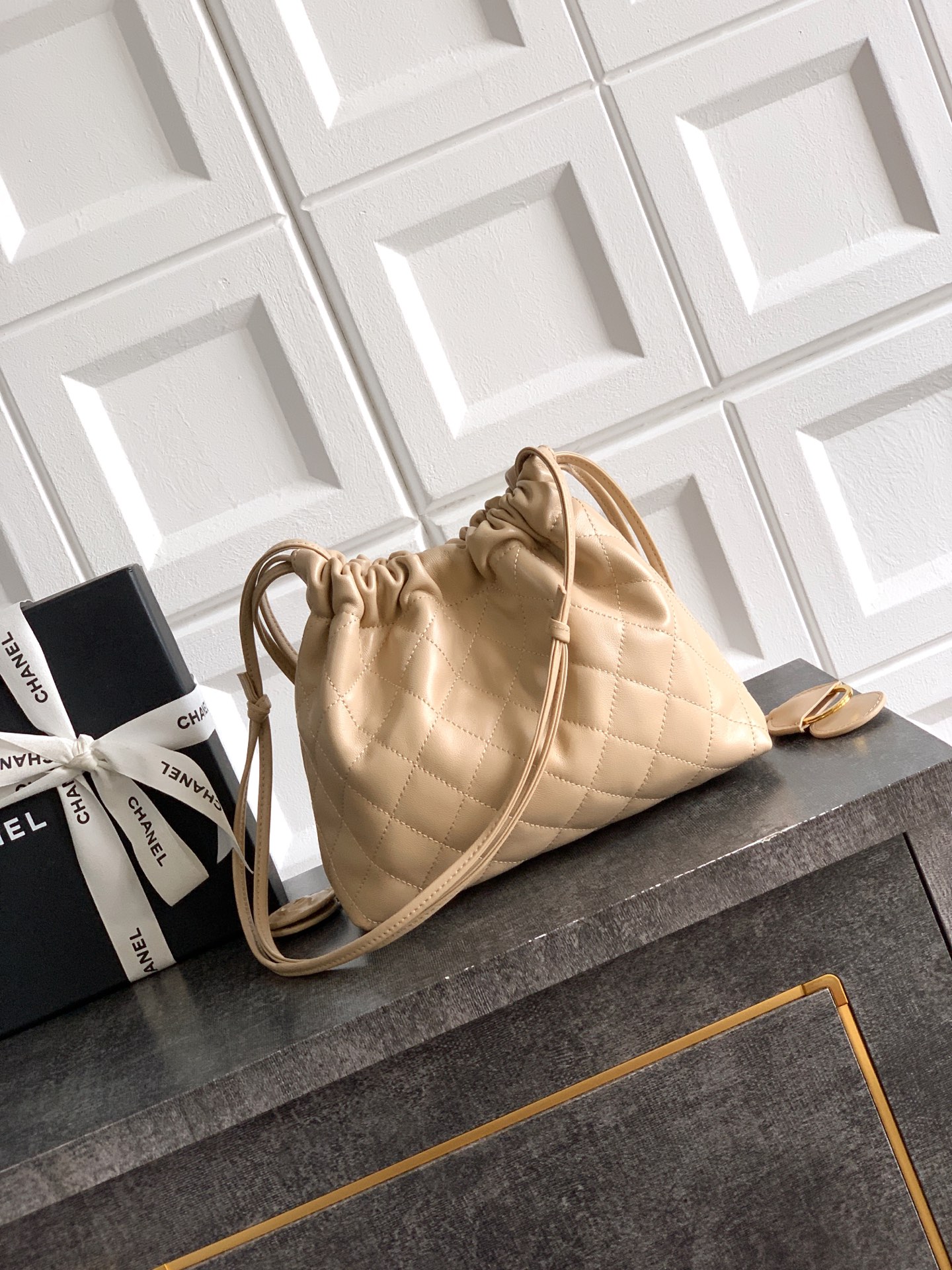 Ch@nel Spring Summer 2026 Hobo Bag-17x 22 x8CM