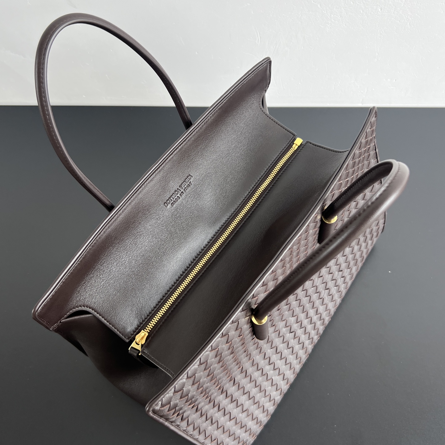 B0tt*ga Ven*ta Barbara Intrecciato Leather Tote-37x27x24CM