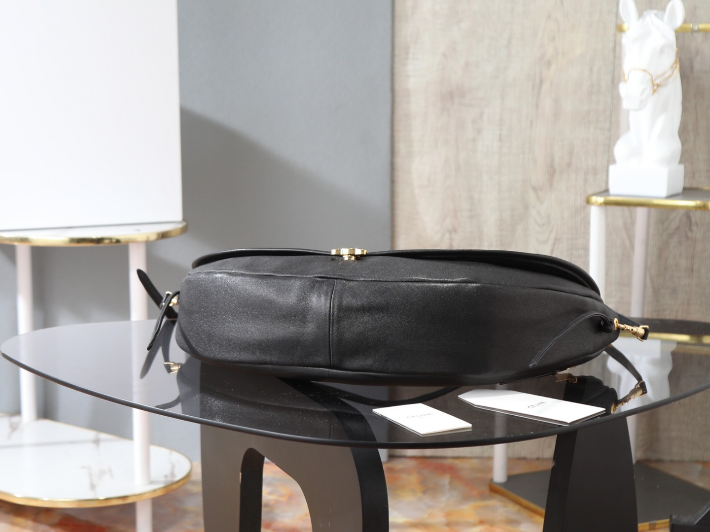 Cel*in Halfmoon Soft Triomphe Bag-46*19*10CM