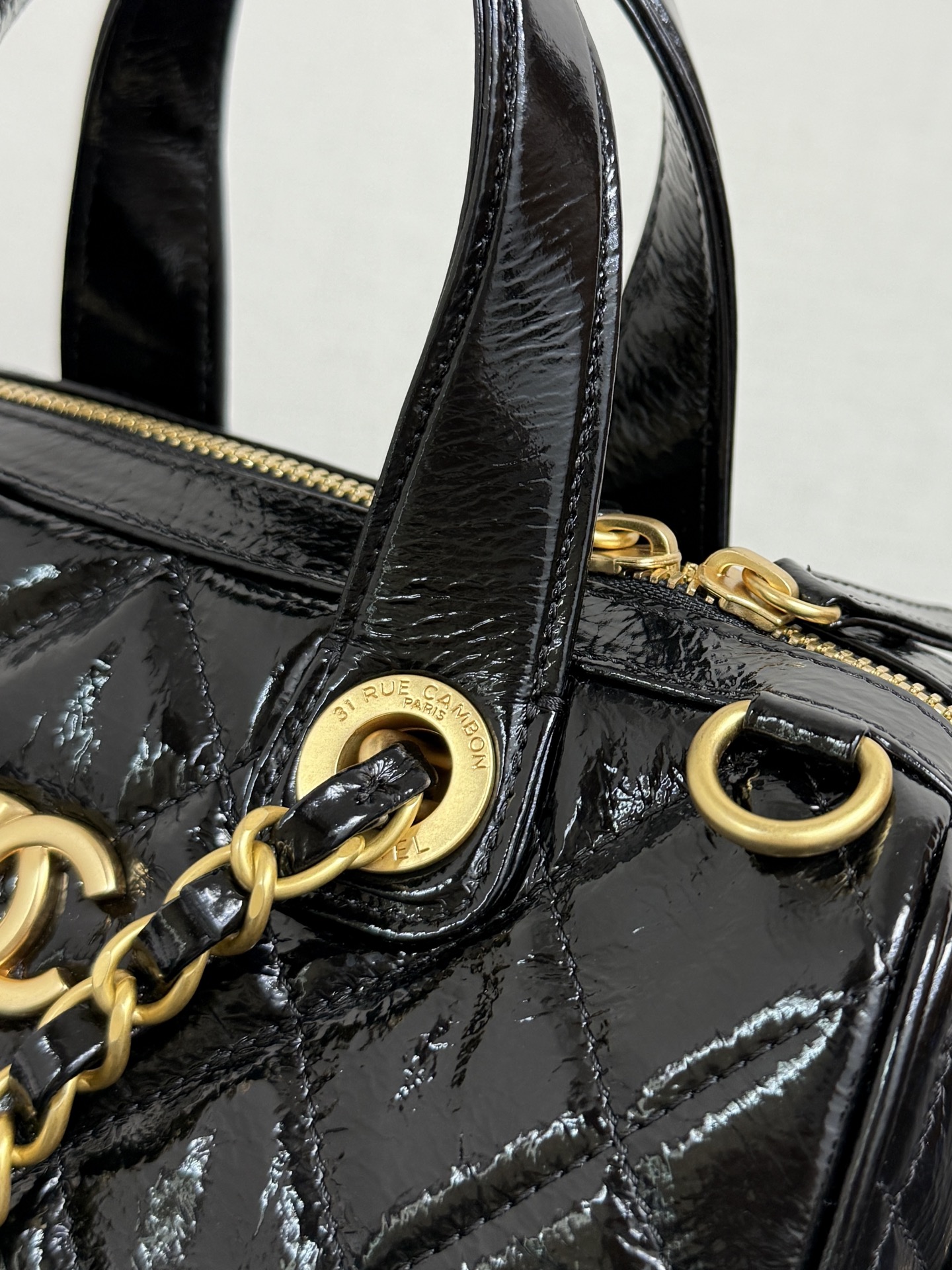 Ch@nel 25A Small Bowling Bag-21*17*13CM