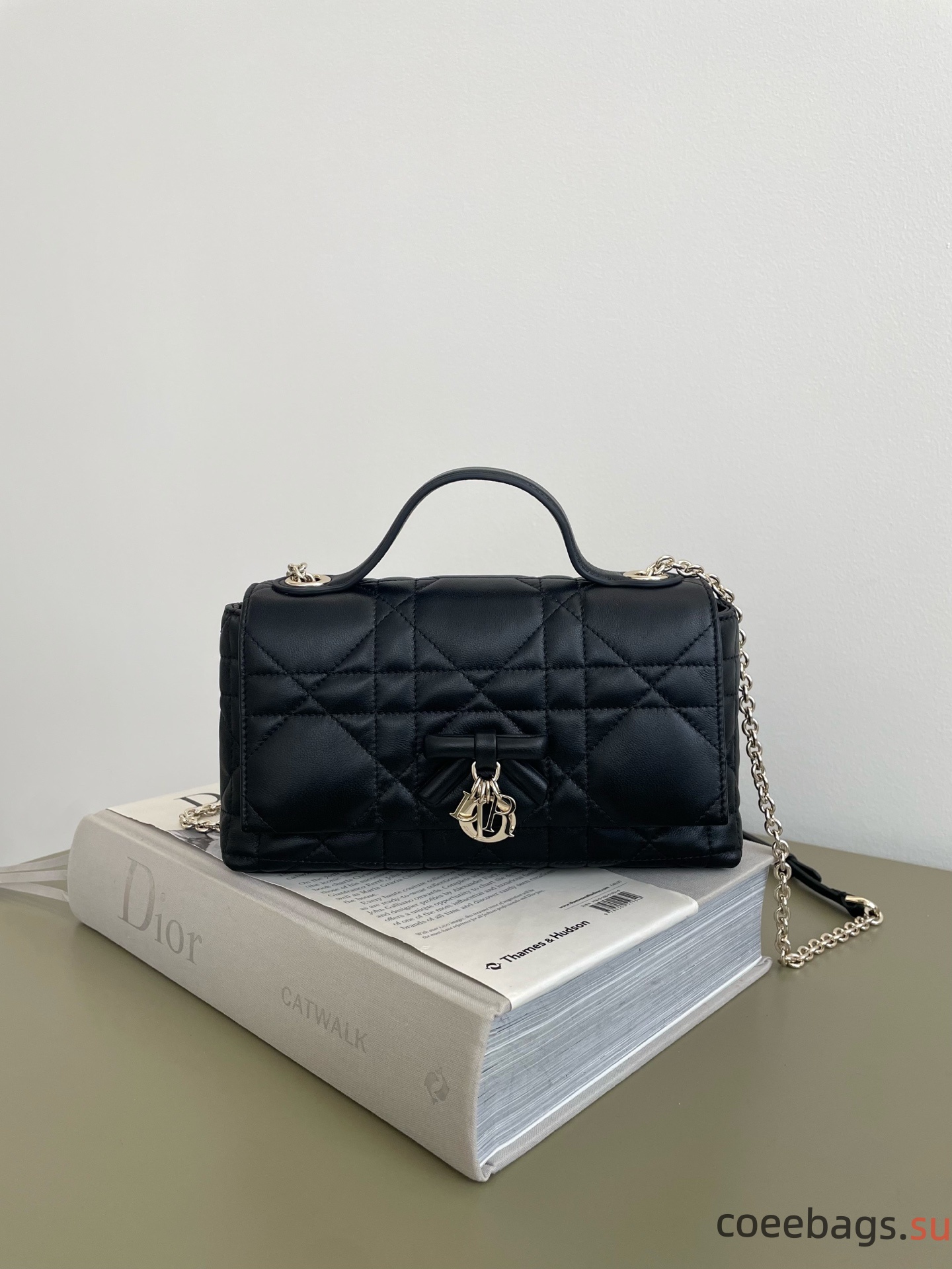 Di*or My Tender Top Handle Mini Bag Rose Tendre Macrocannage-21*7*11.5CM