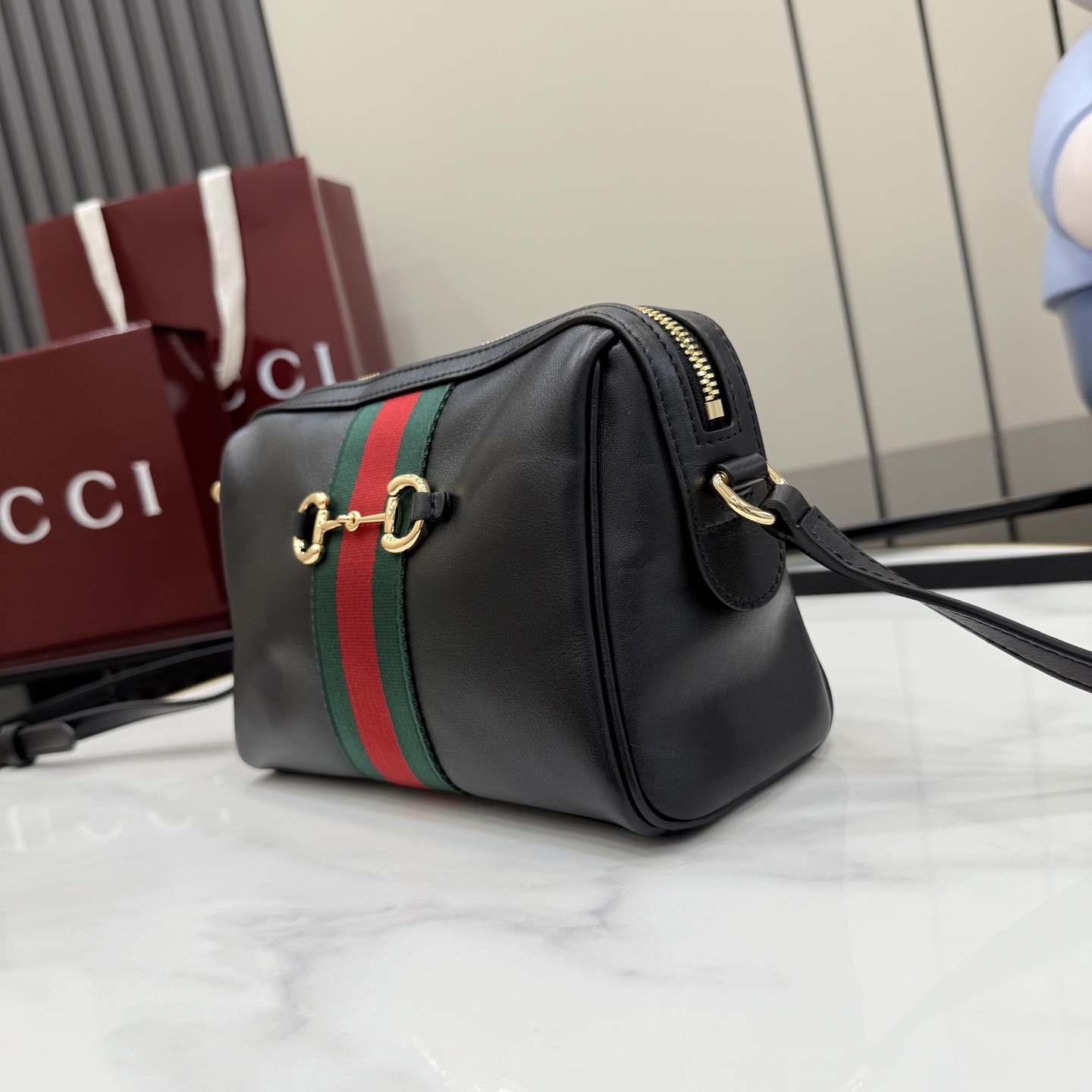 G*ucci Gvc*1 Horsebit Web Small Camera Bag -22*13.5*9CM