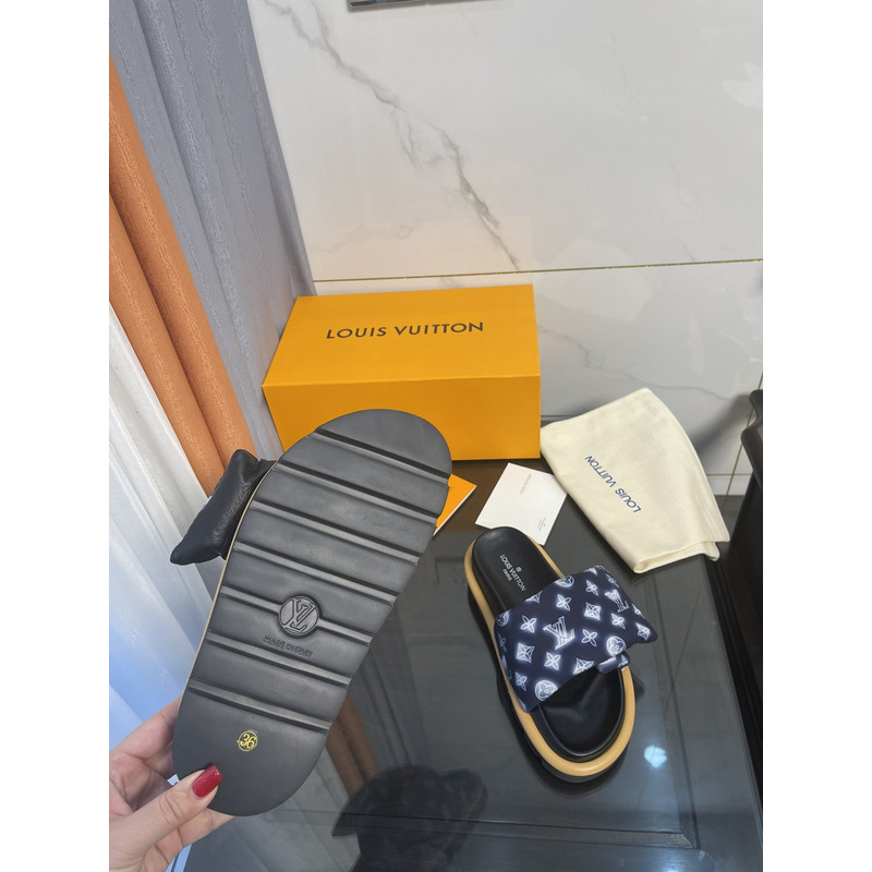 LV Pool Pillow Comfort Mule Blue