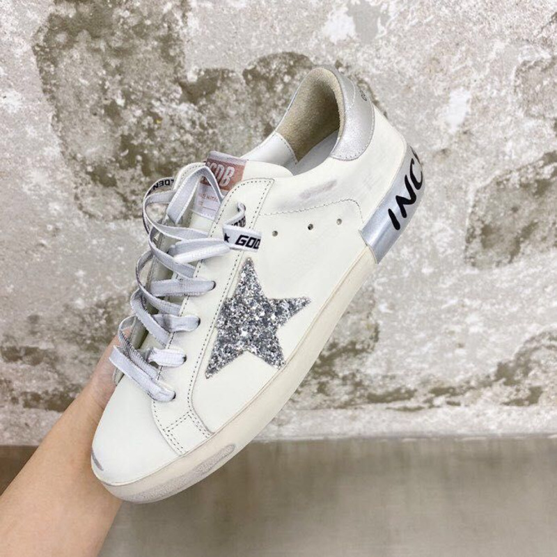 golden goose S*perstar  sneaker orange&grey