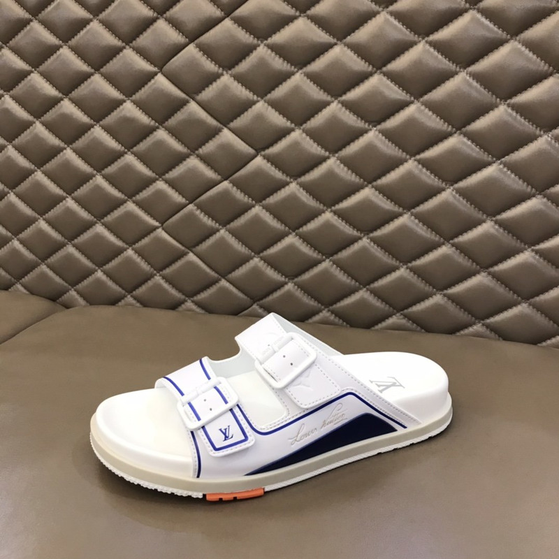 l**is V*t*n trainer mule white  & blue
