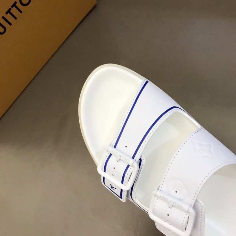 l**is V*t*n trainer mule white  & blue