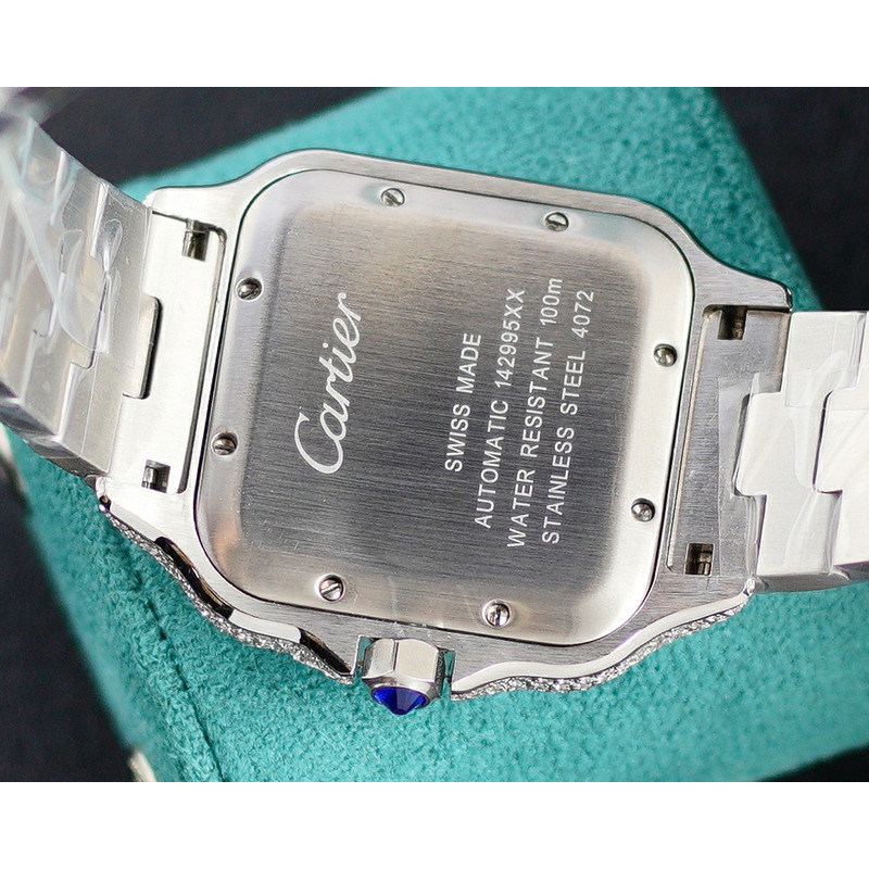 Cartier Santos De Cartier Large WSSA0018 Diamonds Stainless Steel Watch