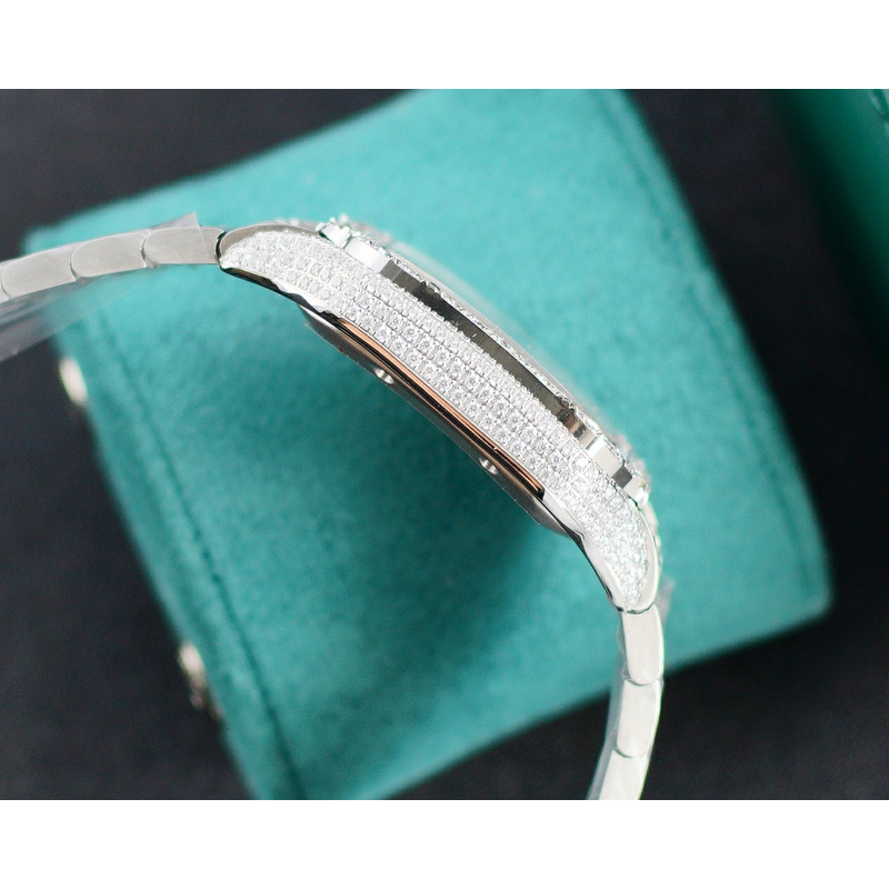 Cartier Santos De Cartier Large WSSA0018 Diamonds Stainless Steel Watch
