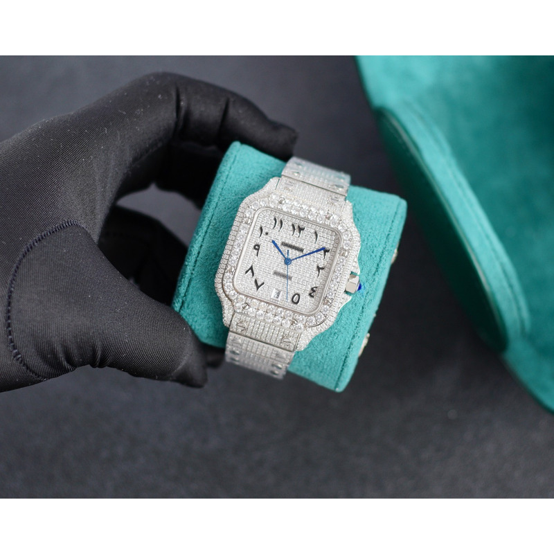 Cartier Santos De Cartier Large WSSA0018 Diamonds Stainless Steel Watch