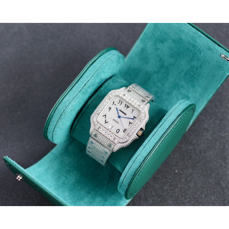 Cartier Santos De Cartier Large WSSA0018 Diamonds Stainless Steel Watch
