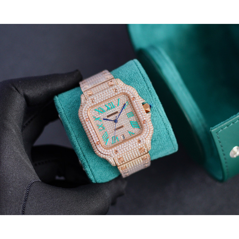 Cartier Santos De Cartier Diamonds Watches