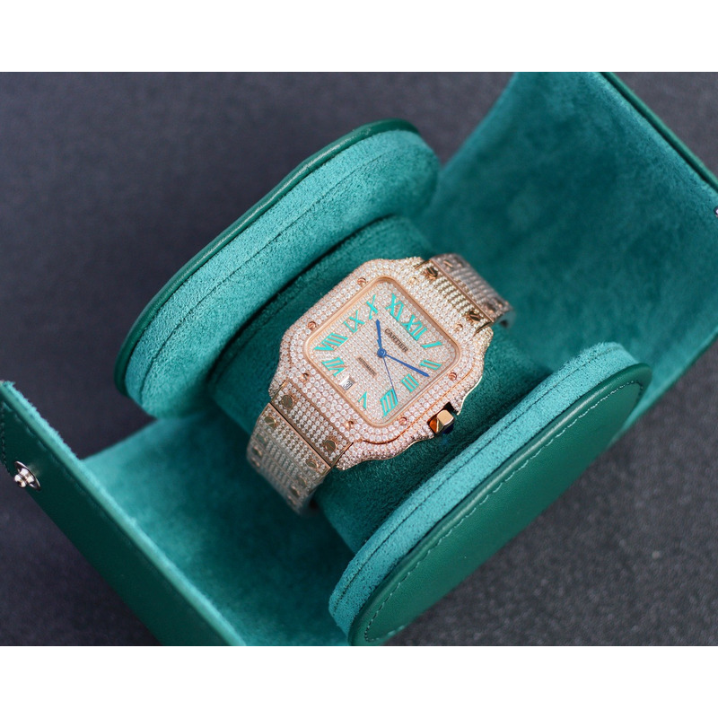 Cartier Santos De Cartier Diamonds Watches