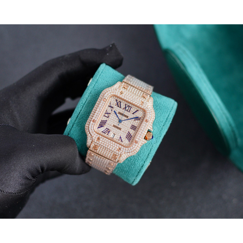 Cartier Santos De Cartier Diamonds Watches