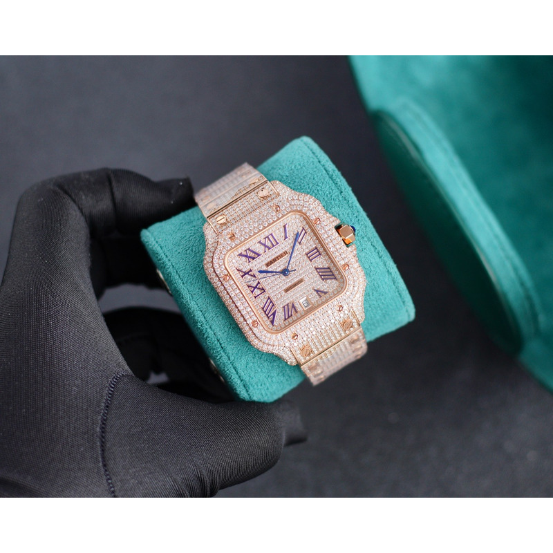 Cartier Santos De Cartier Diamonds Watches