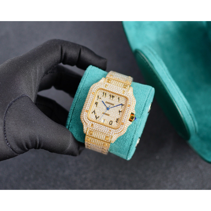 Cartier Santos De Cartier Diamonds Watches