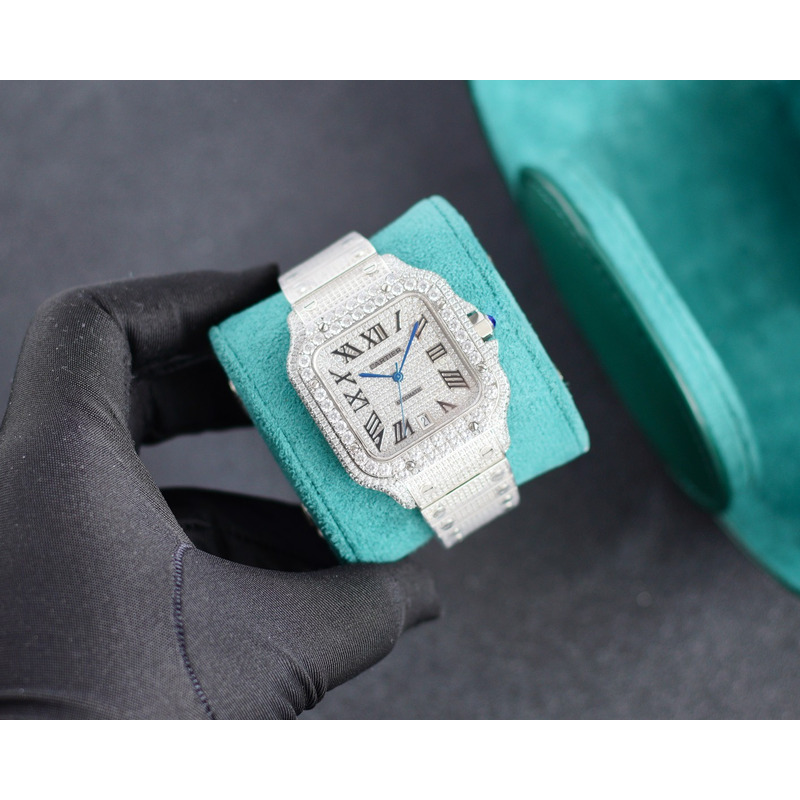 Cartier Santos De Cartier Diamonds Watches