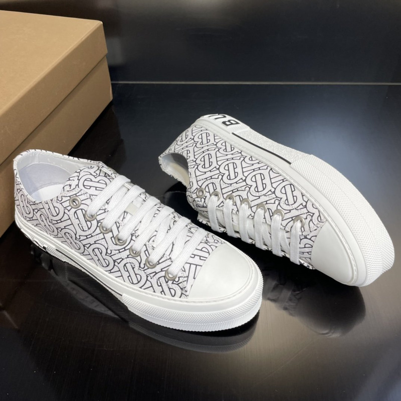 B**rry tb monogram sneakers black and white