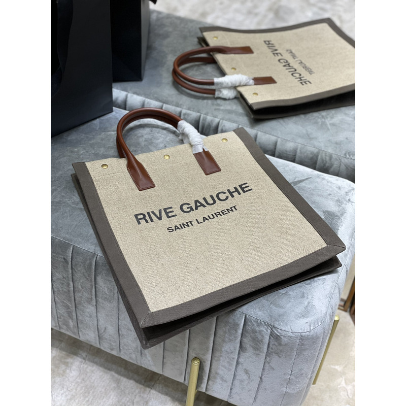 Saint Laurent Rive Gauche Tote Beige M