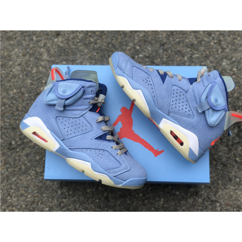 jordan 6&travis scott N0*H carolina blue
