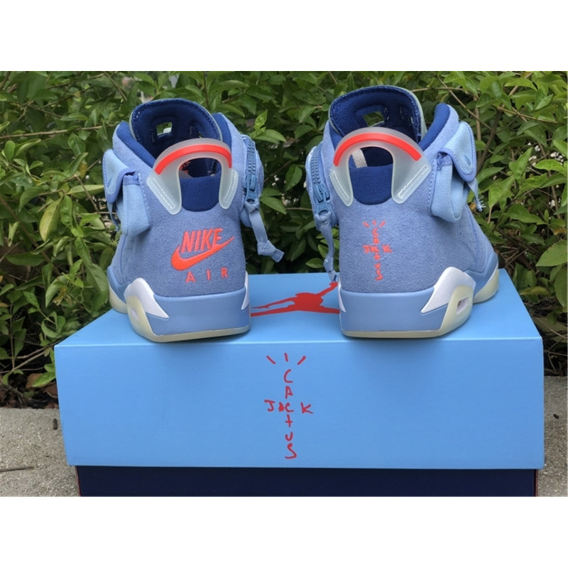 jordan 6&travis scott N0*H carolina blue