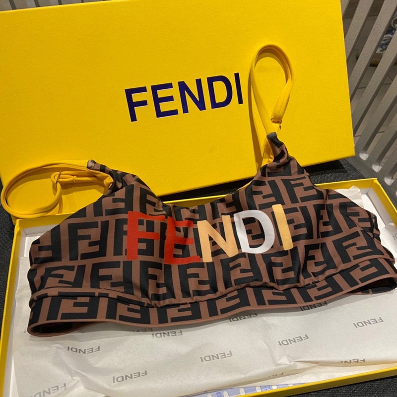 F**di ff motif swimsuit