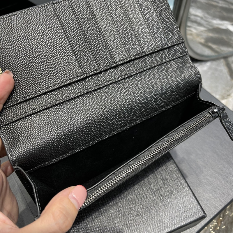 Saint Laurent Cassandre Continental Wallet In Smooth Leather 9cm-18cm-2cm