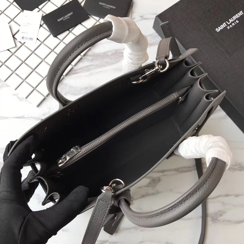 Saint Laurent New Sac de jour Diamond Organ Bag Collection Tote Bag GrayBlack Buckle