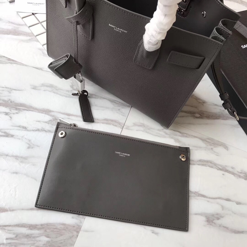 Saint Laurent New Sac de jour Diamond Organ Bag Collection Tote Bag GrayBlack Buckle
