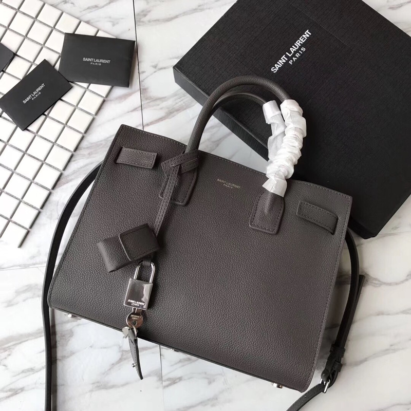 Saint Laurent New Sac de jour Diamond Organ Bag Collection Tote Bag GrayBlack Buckle