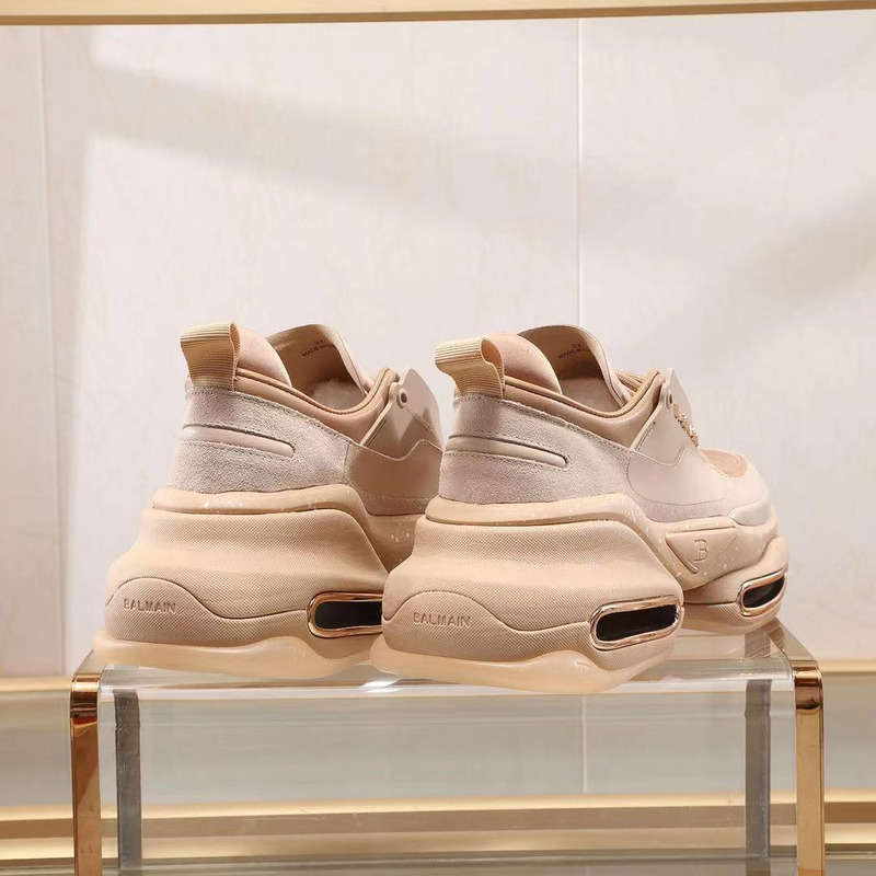 Balmain B-Bold Low-Top Sneaker Khaki