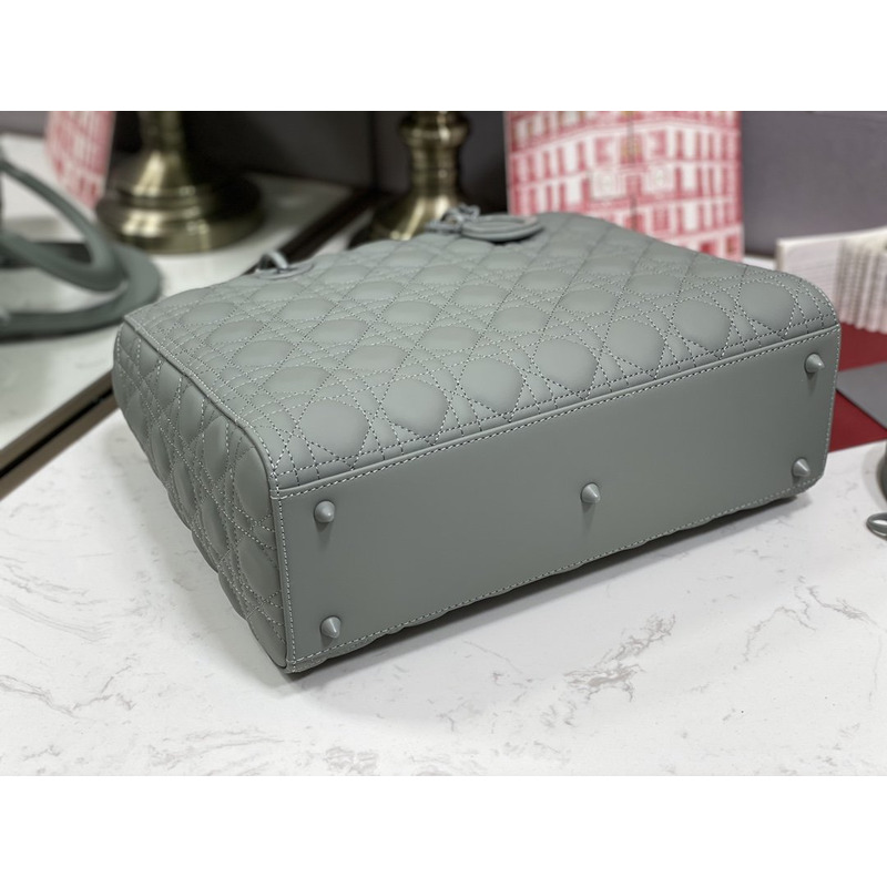 D*or large lady D*or bag gray