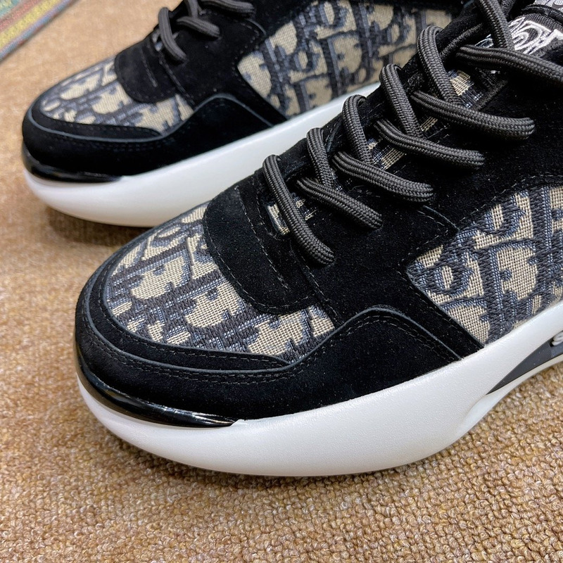 D*or breathable canvas daddy shoes leather printing mesh shoes