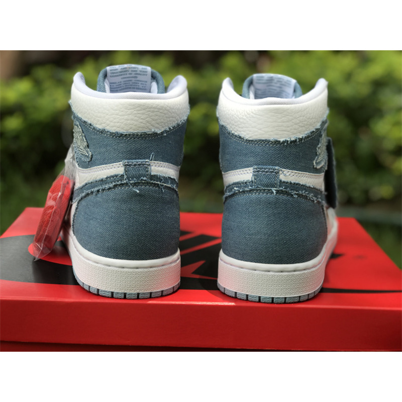Nike Jordan Air Jordan 1 High OG Denim denim blue denim gold buckle high-top sneakers