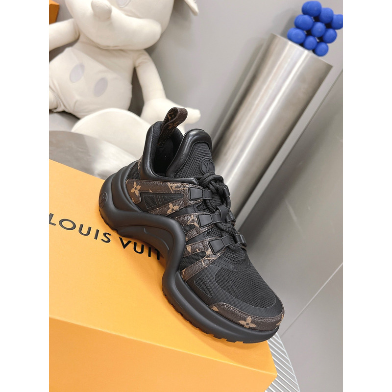 l**is V*t*n lv archlight trainers black monogram