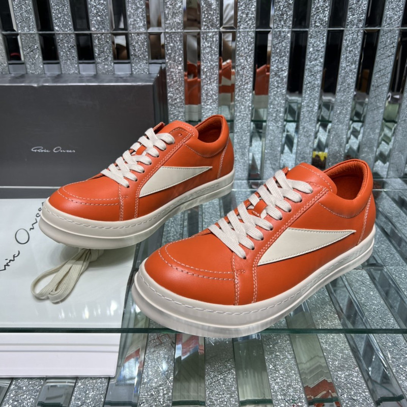 Rick Owens Vintage Low Sneaker Orange & White