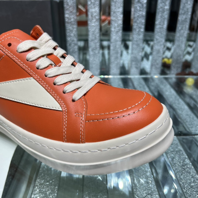 Rick Owens Vintage Low Sneaker Orange & White