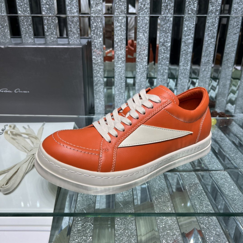 Rick Owens Vintage Low Sneaker Orange & White