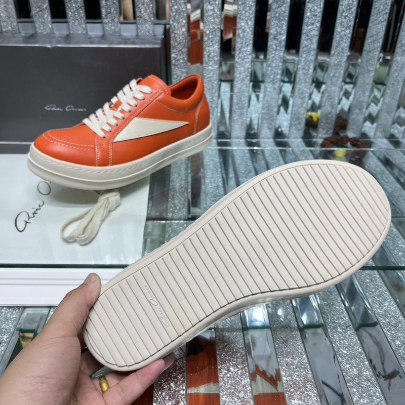Rick Owens Vintage Low Sneaker Orange & White